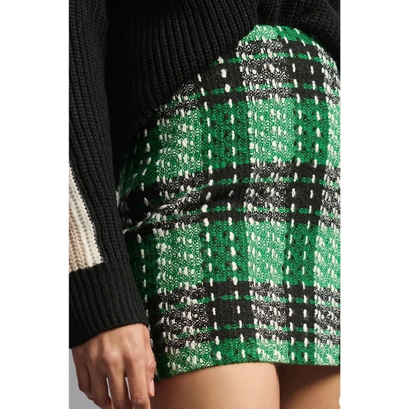 30. Anthropologie Endless Rose Plaid Mini Skirt - Picture 3 of 8